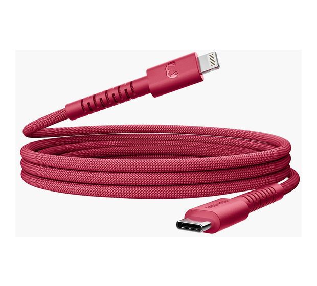 Fresh 'n Rebel FlexWave Stecker Rundkabel Lightning auf USB C 2 m  (Rot) f&uuml;r 30,99 Euro