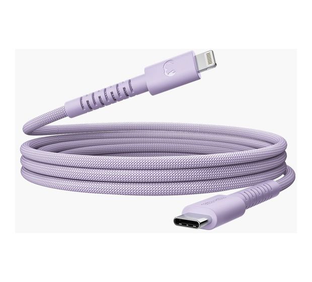 Fresh 'n Rebel FlexWave Stecker Rundkabel Lightning auf USB C bis 30 W 2 m  (Violett) f&uuml;r 34,99 Euro