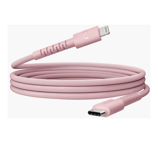 Fresh 'n Rebel FlexWave Stecker Rundkabel Lightning auf USB C 2 m  (Pink) f&uuml;r 34,99 Euro