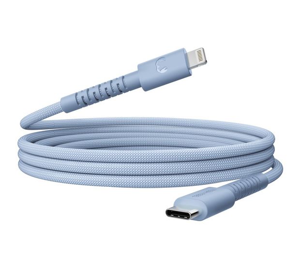 Fresh 'n Rebel FlexWave Stecker Rundkabel Lightning auf USB C 2 m  (Blau) f&uuml;r 34,99 Euro