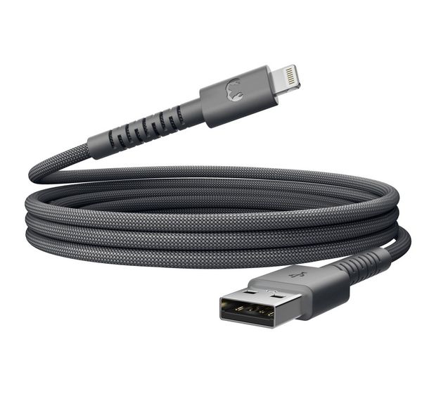 Fresh 'n Rebel FlexWave Stecker Rundkabel Lightning auf USB A 2 m  (Grau) f&uuml;r 29,99 Euro