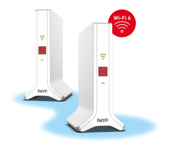 FRITZ! FRITZ!Mesh Set 4200 2er Pack WiFi 6E Router Dual-Band (2,4 GHz/5 GHz) f&uuml;r 268,00 Euro