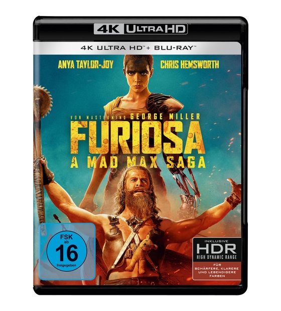 Furiosa: A Mad Max Saga (4K Ultra HD BLU-RAY + BLU-RAY) f&uuml;r 17,99 Euro