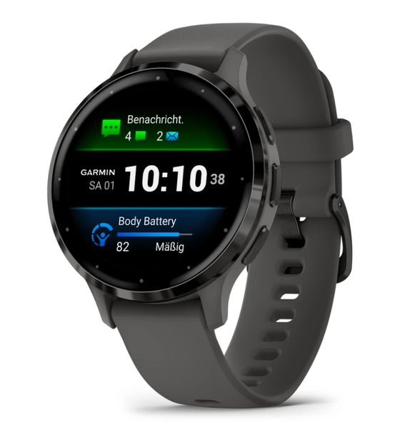 Garmin Venu 3S Digital 41 mm Smartwatch Rund  (Grau) f&uuml;r 389,00 Euro