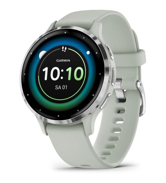 Garmin Venu 3S Digital 41 mm Smartwatch Rund  (Grau, Silber) f&uuml;r 389,00 Euro