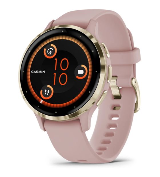 Garmin Venu 3S Digital 41 mm Smartwatch Rund  (Gold, Rose) f&uuml;r 389,00 Euro