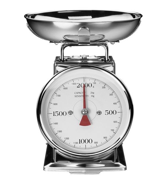 Gastroback 30102 Classic Mechanische Küchenwaage bis 2 kg Genauigkeit 10 g  (Edelstahl) f&uuml;r 37,49 Euro