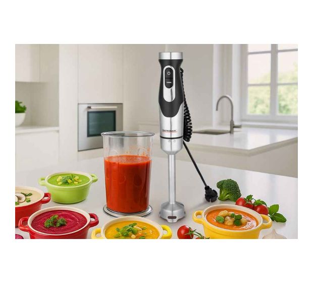 Gastroback 40968 Powermix FlexCord Stabmixer 1500 W 20 Stufen  (Schwarz, Edelstahl) f&uuml;r 42,99 Euro