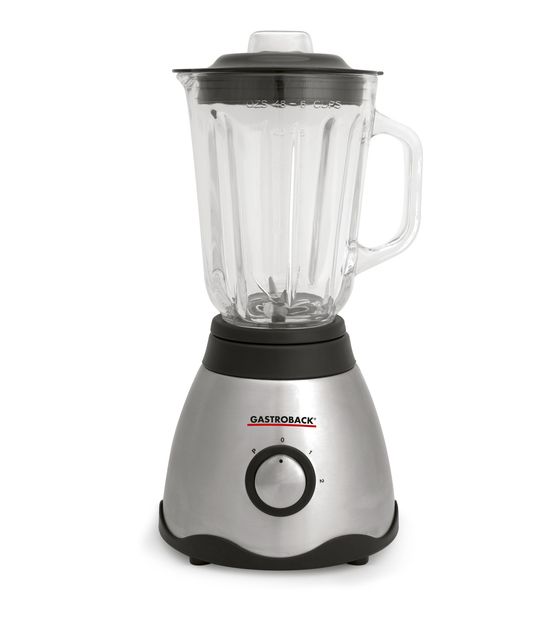 Gastroback 40999 Vital Mixer 1,5 l Standmixer 2 Geschwindigkeiten 850 W  (Schwarz, Edelstahl) f&uuml;r 48,49 Euro