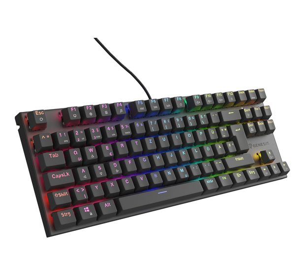 GENESIS Thor 303 TKL RGB-LED Gaming Tastatur USB  (Schwarz) f&uuml;r 47,49 Euro