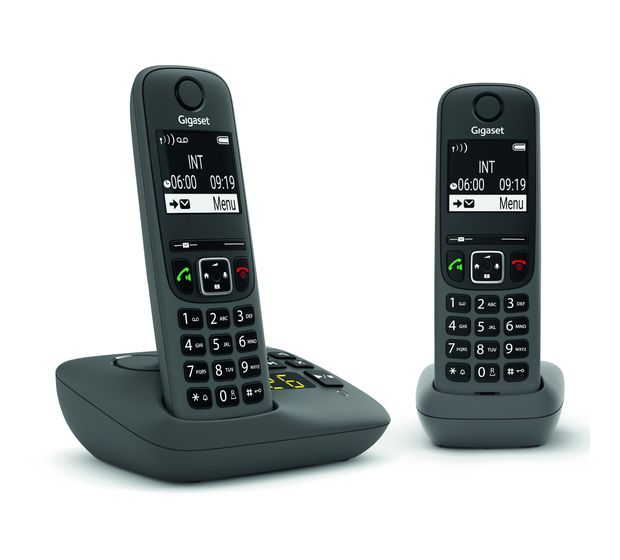 Gigaset AE690A Duo Analoges/DECT-Telefon  (Anthrazit) f&uuml;r 65,99 Euro