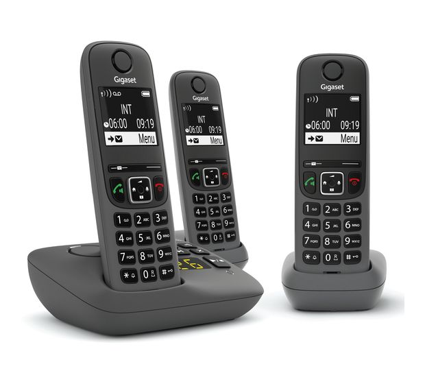 Gigaset AE690A Trio Analoges/DECT-Telefon  (Anthrazit) f&uuml;r 85,99 Euro