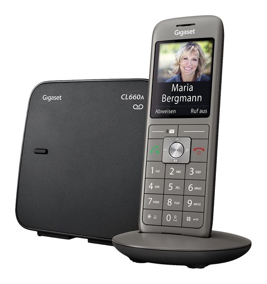 Gigaset CL660A DECT-Telefon  (Anthrazit, Schwarz) f&uuml;r 92,99 Euro