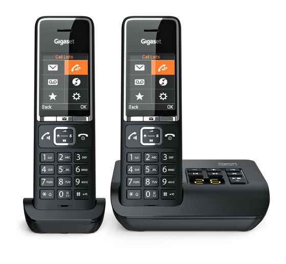 Gigaset Comfort 550A Duo Analoges/DECT-Telefon  (Schwarz) f&uuml;r 94,99 Euro