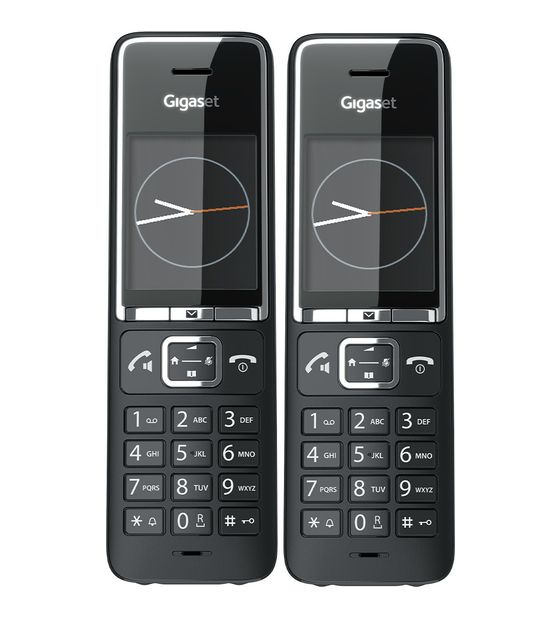 Gigaset Comfort 550HX Duo Analoges/DECT-Telefon  (Schwarz) f&uuml;r 102,99 Euro