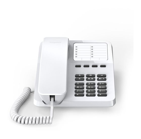 Gigaset DESK 400 Analoges Telefon  (Weiß) f&uuml;r 29,99 Euro