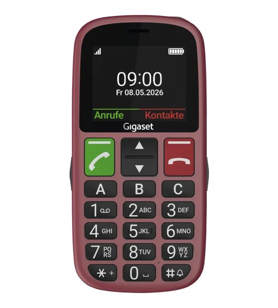 Gigaset GL30 4G Smartphone 5,59 cm (2.2 Zoll) 0,3 MP Single SIM  (Rot) f&uuml;r 39,90 Euro
