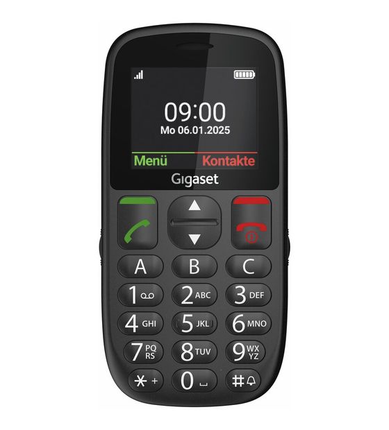 Gigaset GL395 2G Smartphone 5,59 cm (2.2 Zoll) 0,3 MP Single SIM  (Schwarz) f&uuml;r 29,99 Euro