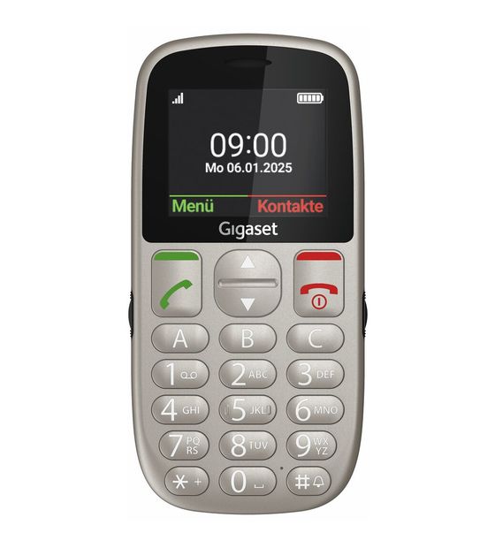 Gigaset GL395 2G Smartphone 5,59 cm (2.2 Zoll) 0,3 MP Single SIM (Titanium silver) f&uuml;r 29,99 Euro
