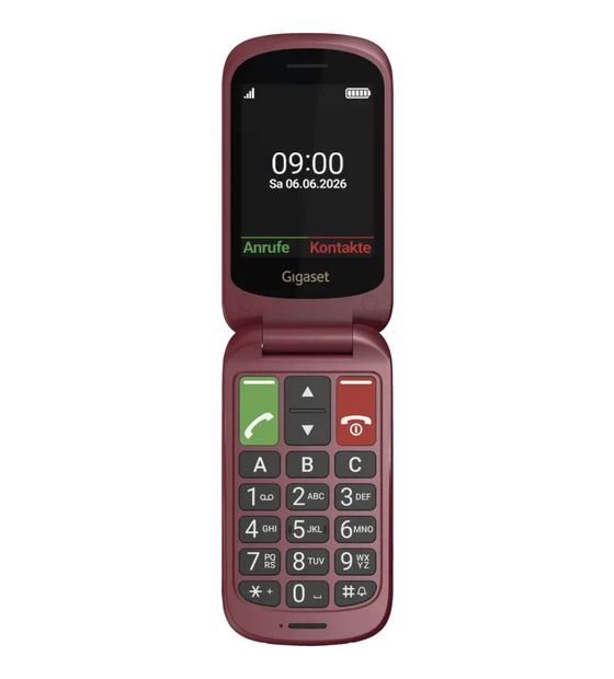 Gigaset GL40 4G Smartphone 7,11 cm (2.8 Zoll) 0,3 MP Single SIM  (Rot) f&uuml;r 49,90 Euro