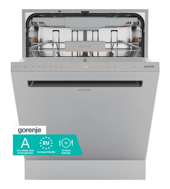 Gorenje GU663A67X 60 cm Geschirrspüler unterbaufähig Sehr leise 16 Maßgedecke aquaStop Funktion Auto Open f&uuml;r 599,00 Euro