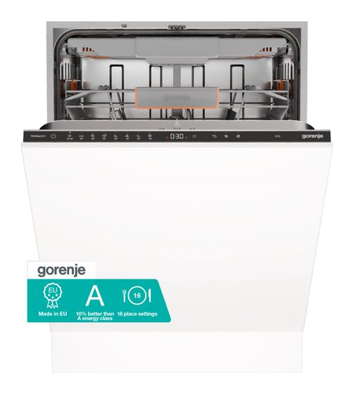 Gorenje GV663A66 60 cm Geschirrspüler vollintegriert (ohne Front) Leise 16 Maßgedecke Auto Open f&uuml;r 495,00 Euro