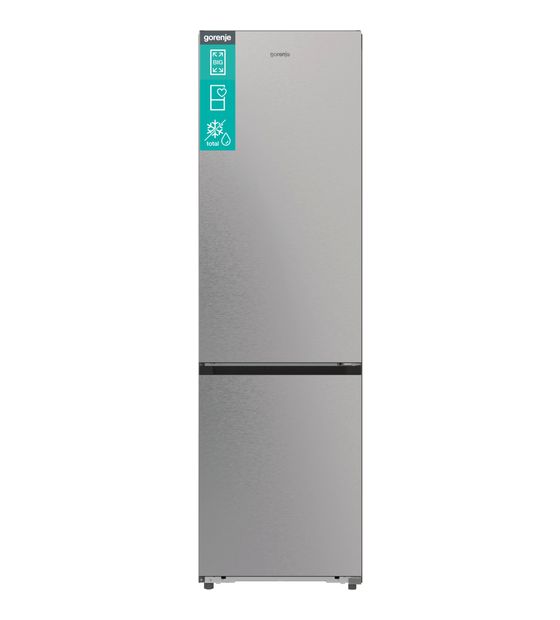 Gorenje NRB620C6X4WFE 253 l / 130 l Kühl-Gefrierkombi freistehend NoFrost 181,59 kWh Jahr (Grau, Edelstahl, Dunkles Grau) f&uuml;r 555,00 Euro