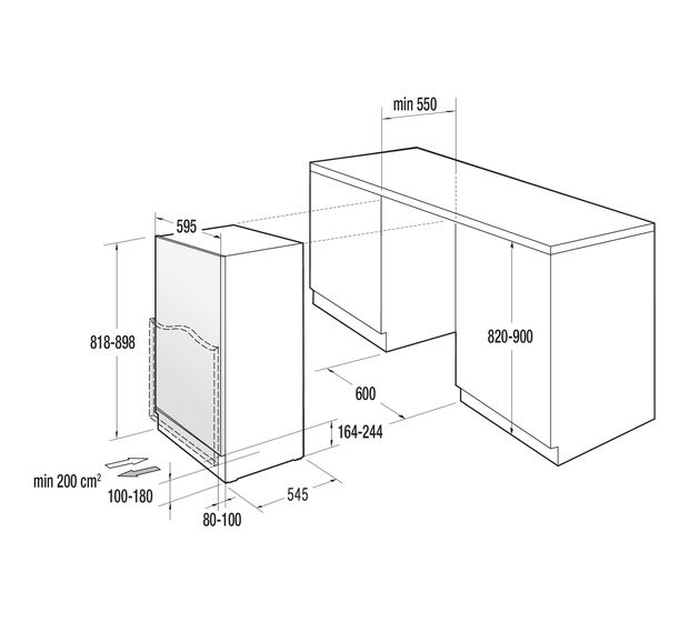 Gorenje RIU609EA1 138 l 90 cm Einbaukühlschrank EEK: E 93 kWh Jahr f&uuml;r 389,00 Euro