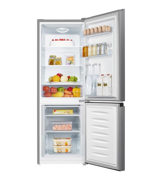 Gorenje RK14DPS4 122 l / 53 l Kühl-Gefrierkombi freistehend 156 kWh Jahr  (Grau, Silber) f&uuml;r 338,00 Euro
