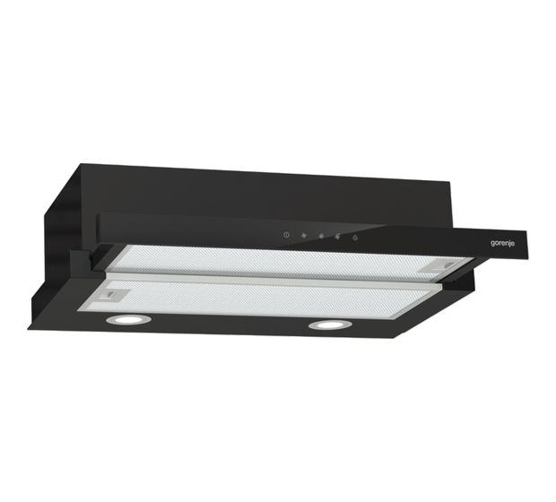 Gorenje TH64E4BG Abluft/Umluft Dunstabzugshaube/Esse Einbau 60 cm (Schwarz) f&uuml;r 130,99 Euro