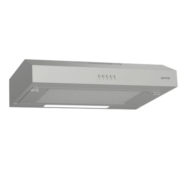 Gorenje WHU629ES/S Abluft/Umluft Dunstabzugshaube/Esse Unterbau 60 cm (Silber) f&uuml;r 113,99 Euro