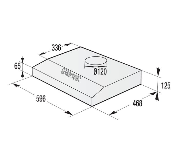 Gorenje WHU629EW/S Abluft/Umluft Dunstabzugshaube/Esse Unterbau 60 cm (Weiß) f&uuml;r 63,99 Euro