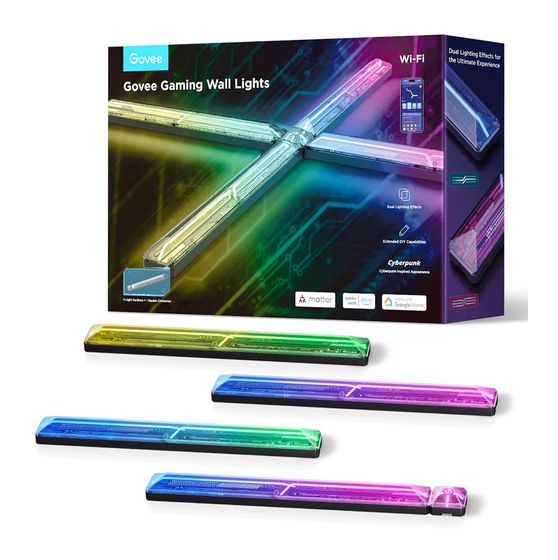 Govee H6063 Wandleuchte Gaming Wall Light Smart 4+1 LED Intelligente Wandleuchte Multi AC f&uuml;r 100,99 Euro