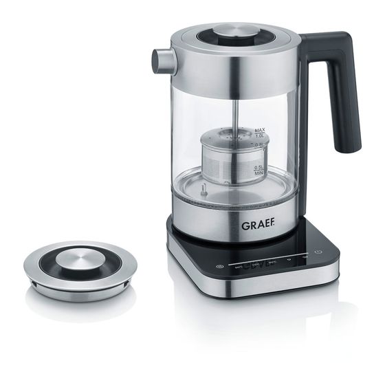 Graef WK350 1,0 l Wasserkocher 2000 W (Schwarz, Edelstahl, Transparent) f&uuml;r 93,49 Euro