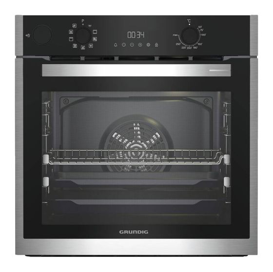 Grundig GEBD19301B Einbaubackofen groß Dampfgaren AutoClean f&uuml;r 819,00 Euro