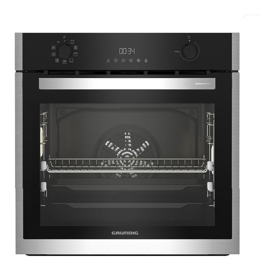 Grundig GEBM19300BP Einbaubackofen groß Dampfgaren AutoClean f&uuml;r 899,00 Euro