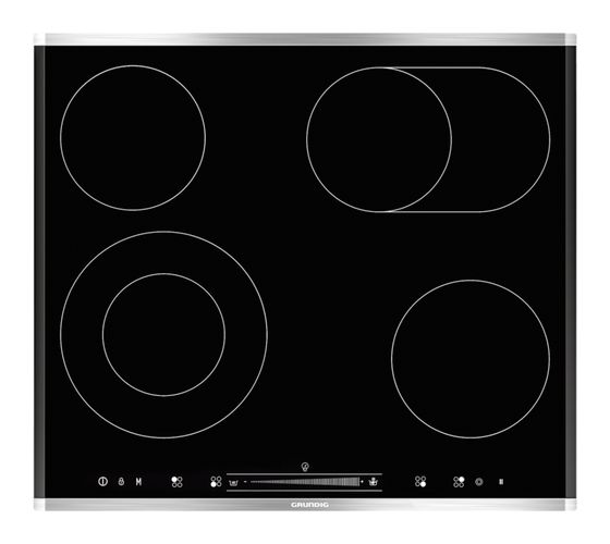 Grundig GIEV624430X autarkes 60 cm Glaskeramik Kochfeld/Herdplatte 4 Zone(n) f&uuml;r 363,00 Euro