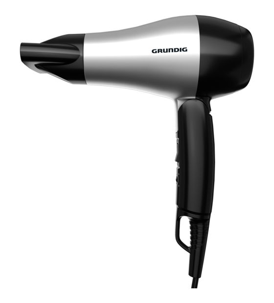 Grundig HD 2200 Haartrockner 1200 W  (Schwarz, Silber) f&uuml;r 18,49 Euro