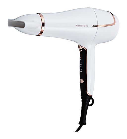 Grundig HD7880 Ionic Touch-Control Haartrockner 2200 W  (Roségold, Weiß) f&uuml;r 29,49 Euro