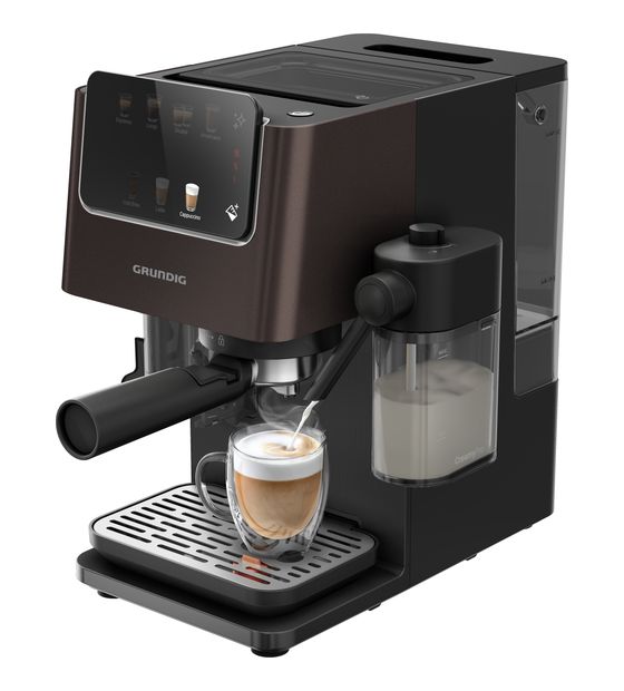 Grundig KSM8530 Siebträger Kaffeemaschine 20 bar 1688 W  (Schwarz, Braun) f&uuml;r 298,99 Euro