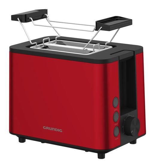 Grundig TA8340 Toaster 950 W 2 Scheibe(n)  (Schwarz, Rot) f&uuml;r 31,99 Euro