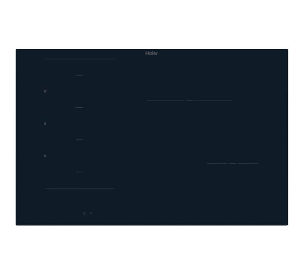Haier HAMTB86IRCS autarkes 80 cm Induktions Kochfeld/Herdplatte 4 Zone(n) f&uuml;r 590,00 Euro