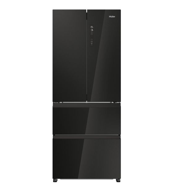 Haier HFR3718ENGB Side-by-Side Kühl-/ Gefrierkombination 262 l / 140 l 287 kWh NoFrost 1775 mm x 700 mm  (Schwarz) f&uuml;r 799,00 Euro