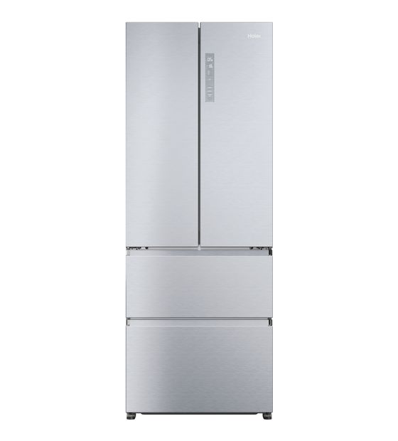 Haier HFR5719ENMG Side-by-Side Kühl-/ Gefrierkombination 306 l / 140 l 298 kWh NoFrost 1900 mm x 700 mm  (Silber) f&uuml;r 931,00 Euro