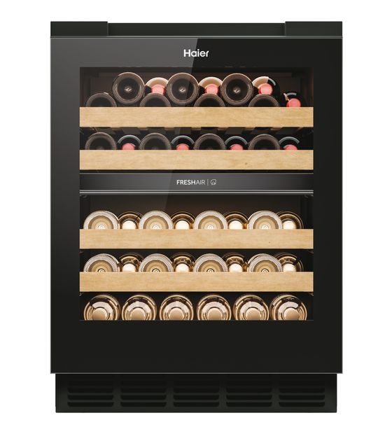 Haier HUC44GDEH1 Weinkühler Integriert EEK: E 2 Zonen 44 Flasche(n) f&uuml;r 1.299,00 Euro