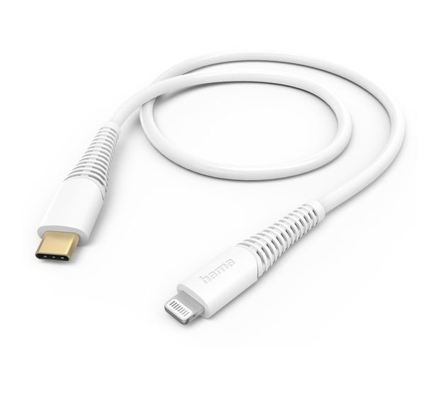 Hama 139541 Stecker Lightning auf USB C 1,5 m  (Weiß) f&uuml;r 26,99 Euro
