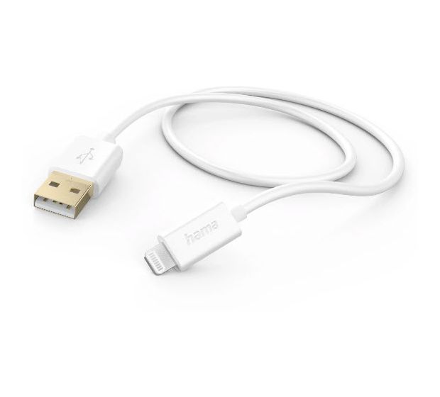 Hama 139542 Stecker Lightning auf USB A 1,5 m  (Weiß) f&uuml;r 21,99 Euro