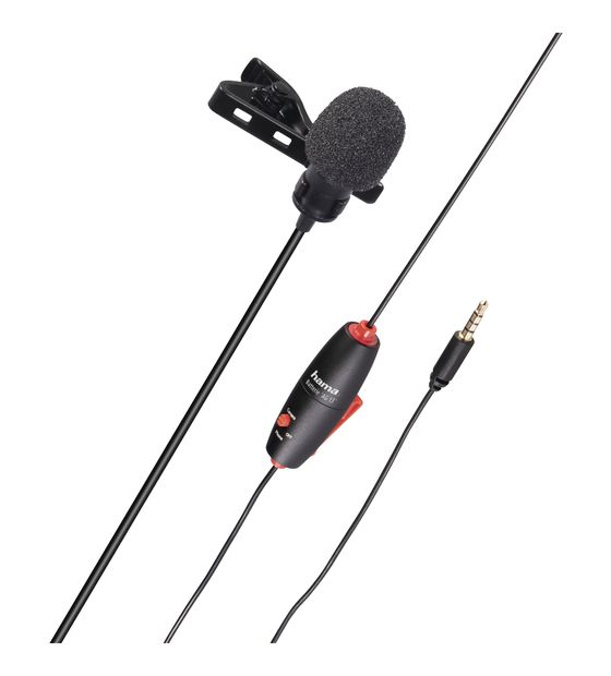 Hama 004634 Smart kabelgebunden Aufsteckbares Mikrofon 3,5 mm (1/8")  (Schwarz) f&uuml;r 34,99 Euro
