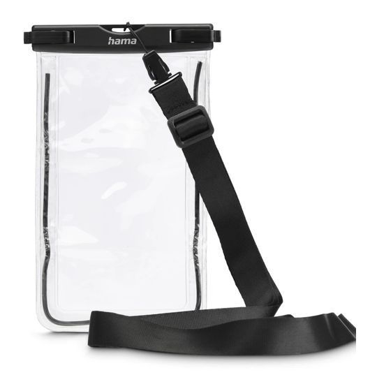 Hama 019858 wasserdichte Schutzhülle für Jede Marke (Schwarz, Transparent) f&uuml;r 16,99 Euro