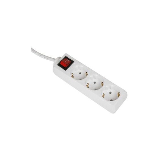 Hama 030535 Steckdosenleiste mit Schalter 3-fach 3 m  (Weiß) f&uuml;r 9,99 Euro